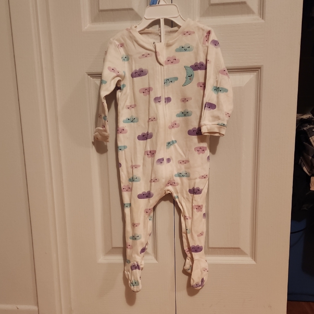 2/15$ ☁️ Pekkle Adorable Cloud Print Kids One Piece